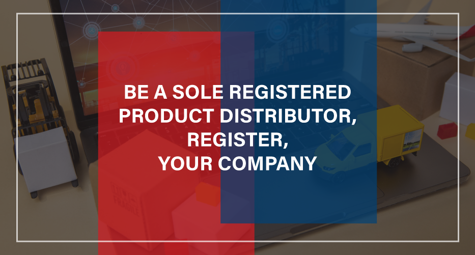 be a sole registered product distributor