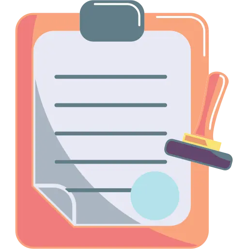Notary Public Services Authenticate Documents Icon