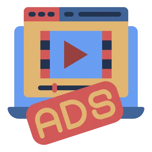 Sem (Search Engine Marketing) Video Ads Icon