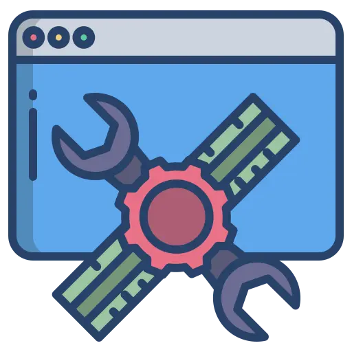 Website Design &Amp; Development Website Maintenance And Support Icon
