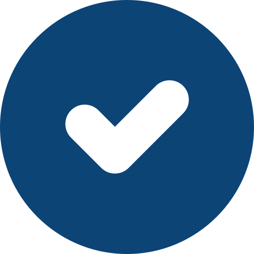 About Us Check Mark In A Circle
