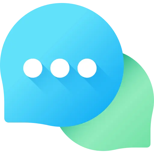 chat icon for footer