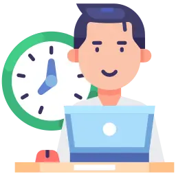 Standard working hour limits icon